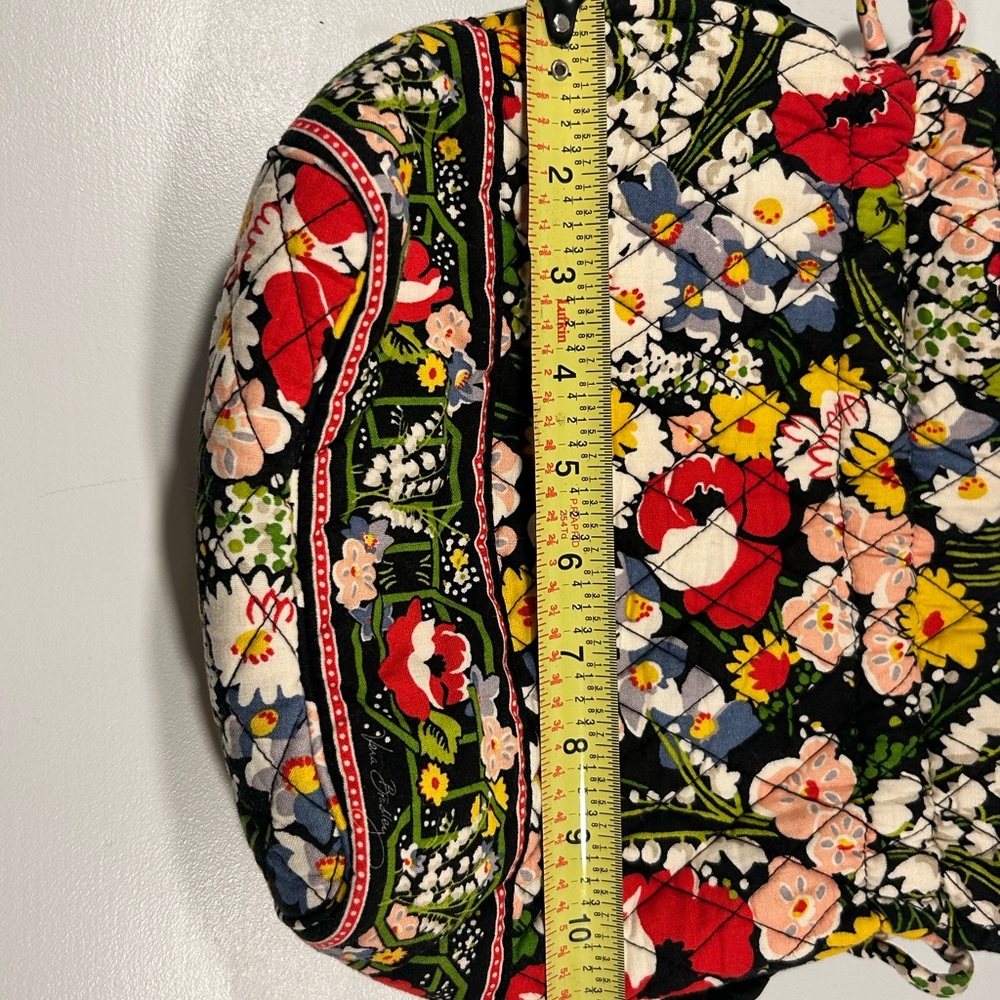Vera Bradley Quilted Ring Handle Tote Floral Drawstring Bag Retired Pattern - Picture 9 of 12